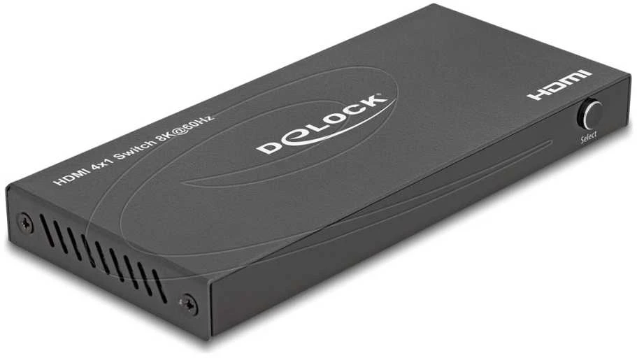 „Delock“ HDMI jungiklis, 4 x HDMI įėjimai ir 1 x HDMI išėjimas, 8K 60 Hz