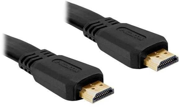 DELOCK didelės spartos HDMI laidas su eternetu – 1,0 m plokščias vyriškas / vyriškas kabelis