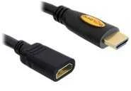 PRZEDŁUŻACZ HDMI M/F V1.4 2M JUODA DELOCK