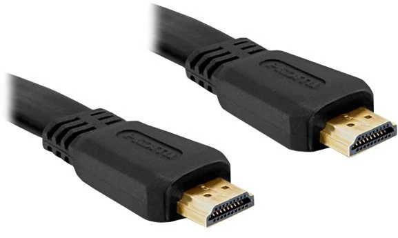 Delock Cable HDMI A vyriškas > HDMI A vyriškas plokščias 5 m