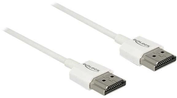 Delock HDMI – HDMI kabelis 0,5 m baltas (85121)