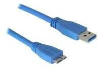 Sonstige Delock USB 3.0 A tipo į USB 3.0 Micro B tipo jungtį, 3 m, mėlynas