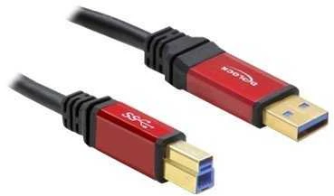 „Delock“ kabelis USB 3.0 A tipo kištukas > USB 3.0 B tipo kištukas 3 m Premium