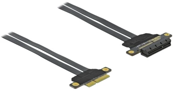 Delock PCIe x4, 0.3m, Juodas (85768)