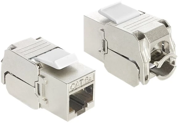 MODUŁ KEYSTONE GNIAZDO RJ45->LSA STP KAT.6A DO PUSZKI MONTAŻOWEJ DELOCK (24 SZTUKI)