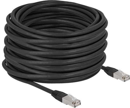 Delock Kabelis sieciowy RJ45 Cat.6A S/FTP 20 m Juodas (80132)
