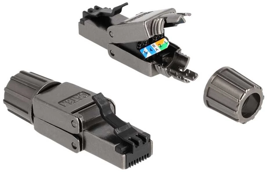 DELOCK RJ45 jungtis Cat.8.1 STP be įrankių