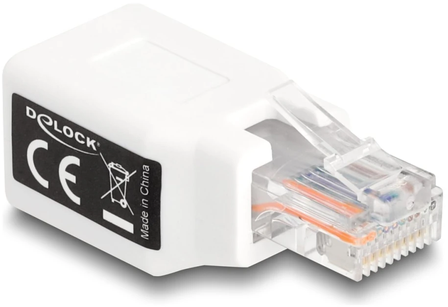 Delock DeLOCK Adapteris RJ50 vyriškas į moterišką, baltas