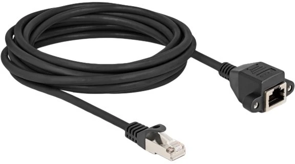 Delock RJ50 prailginimo kabelis kištukas-lizdas S/FTP 5 m juoda (80196)