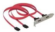 Delock eSATA x2 - SATA x2, Raudona (65116)