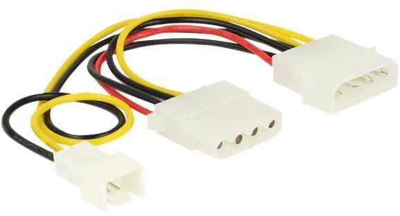 Delock Molex x2 – 3 kontaktų 0,15 m daugiaspalvis (83658)
