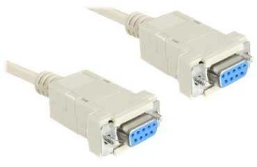 DELOCK Cable serial Null modem 9 pin female / female 3 m