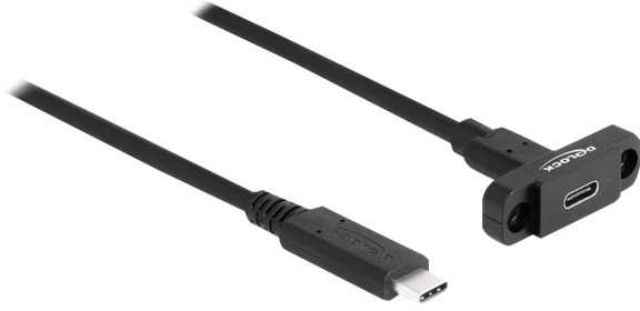 Kabelis USB Delock USB-C - USB-C 1 m Juodas (87824)