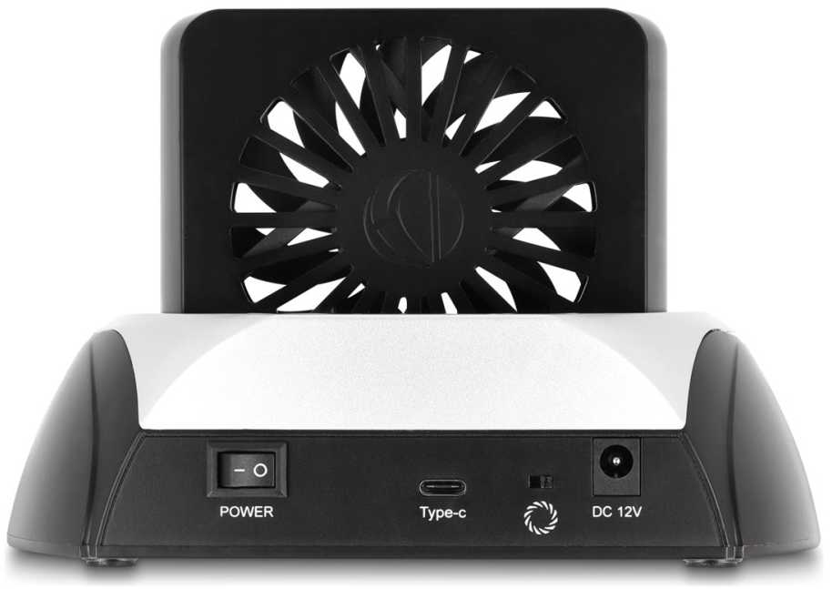 Doko stotelė Delock USB 10 Gbps Doko stotelė dla 2.5? / 3.5? SATA HDD / SSD lub M.2 NVME PCIE lub SATA SSD su wentylatorem (64280)