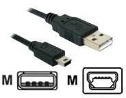 DELOCK Cable USB 2.0 mini B Standartinis 5 kontaktų 0,7 m