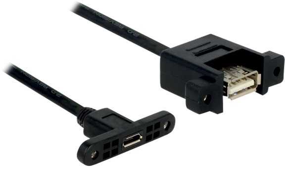 USB Kabelis Delock 85109 Micro-B 0,25m B