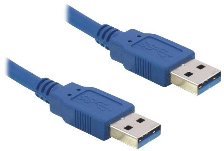 „Delock“ kabelis USB 3.0 A tipo kištukas > USB 3.0 A tipo kištukas 1 m mėlynas