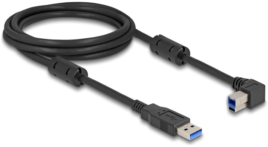 Delock USB kabelis USB-A - USB-B 2 m juodas (81101)