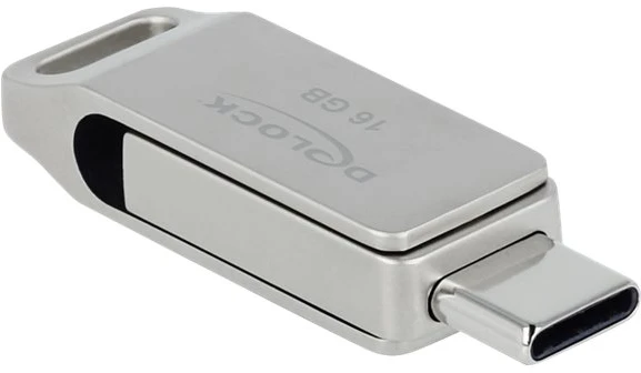 STICK DELOCK USB 3.2 Gen 1 USB-C + Typ-A Speicherstick 16GB - Metallgehuse