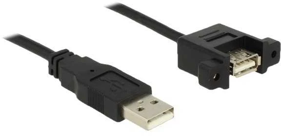 Delock kabelis USB 2.0 A kištukas > USB 2.0 A kištukas, skirtas montuoti 0,5 m