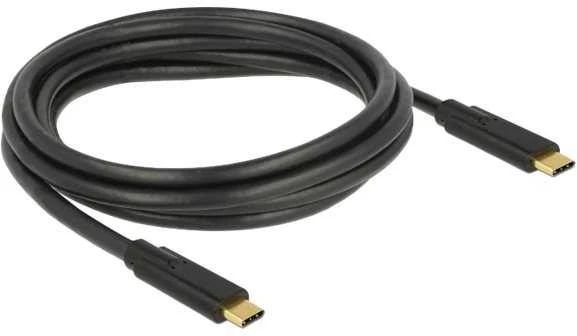 Delock Atrakinimo kabelis USB 3.1 Gen 1 USB Type-C™ kištukas > USB Type-C™ kištukas E žymeklis 2 m juodas
