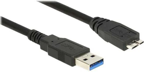 DELOCK Cable USB 3.0 Type-A male > USB 3.0 Type Micro-B male 2.0 m juodas