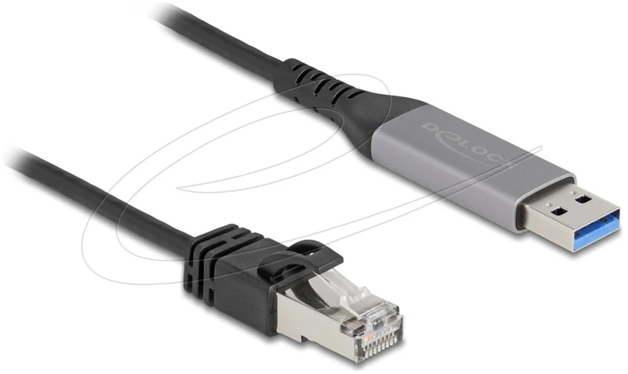 Delock Adapteris USB 3.0 Gigabit Ethernet Antracytowy, Juodas (60757)
