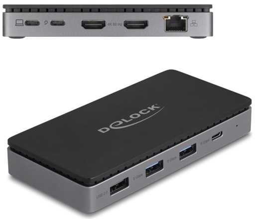 Šakotuvas Stacja/replikator Delock USB-C / Thunderbolt (88271)
