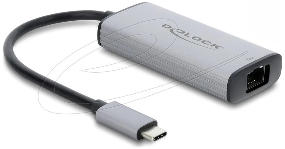 Karta jungiama į tinklą Delock USB Type-C™ Adapteris sieciowy 10 Gigabit LAN 1 x RJ45 (81590)