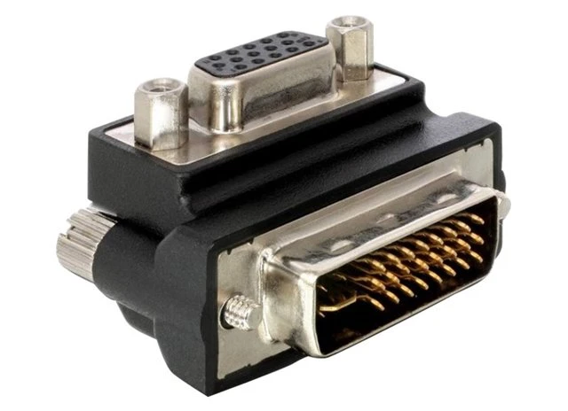 Adapteris AV Delock DVI-D - D-Sub (VGA) juoda (65172)