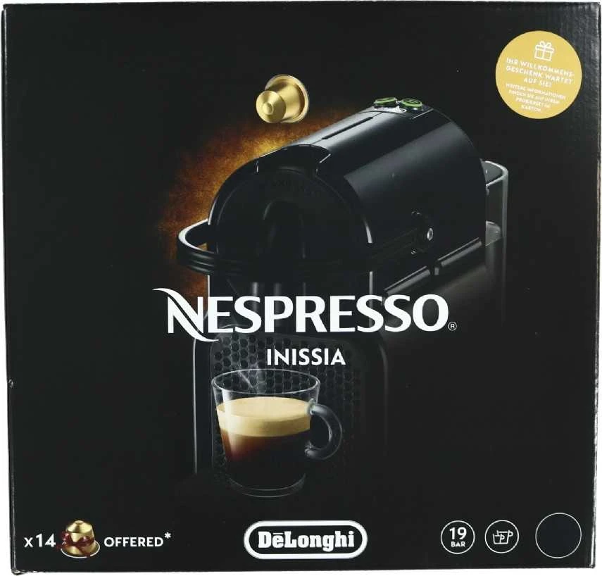 Kavos aparatas Delonghi EN80.B Nespresso Slėgis 19 bar, kapsulinis kavos virimo aparatas, 1260 W, Juodas