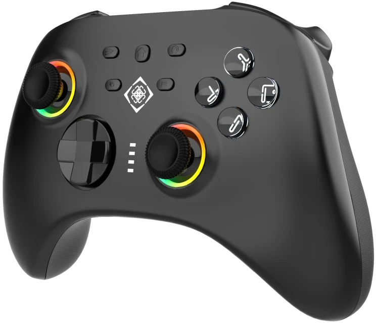 Belaidis PC&Swich 3-in-1 valdymo pultelis DELTACO GAMING, minkšta IML apdaila, BT 5.1 | 2.4G USB imtuvas | USB-C laidinis / GAM-184 / 4222384