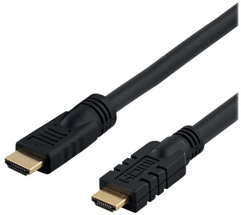 DELTACO Aktyvus HDMI kabelis, 4K, Ultra HD, HDMI Type A ha, 15m, juodas / HDMI-1150