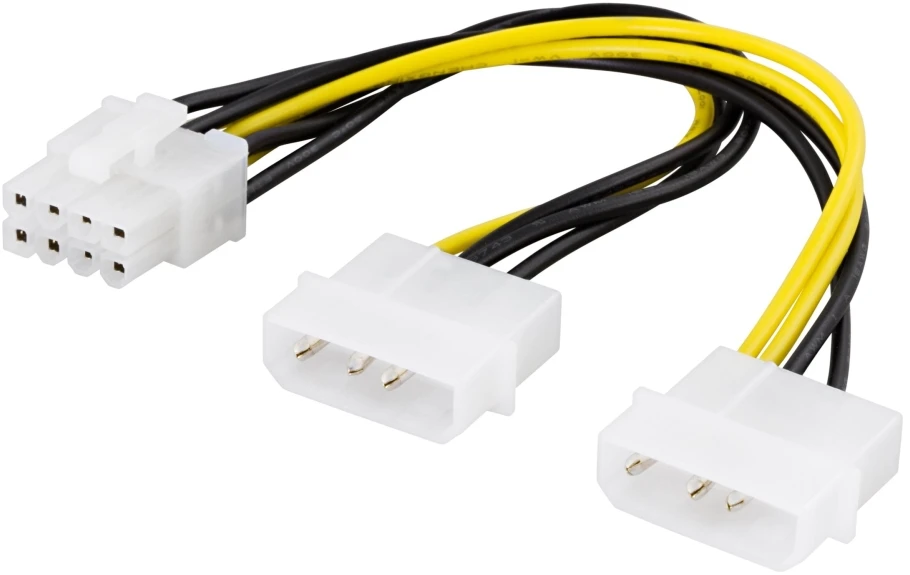 Goobay Adapterio kabelis DELTACO 4 kontaktų iki 8 kontaktų, 30 cm / SSI-62
