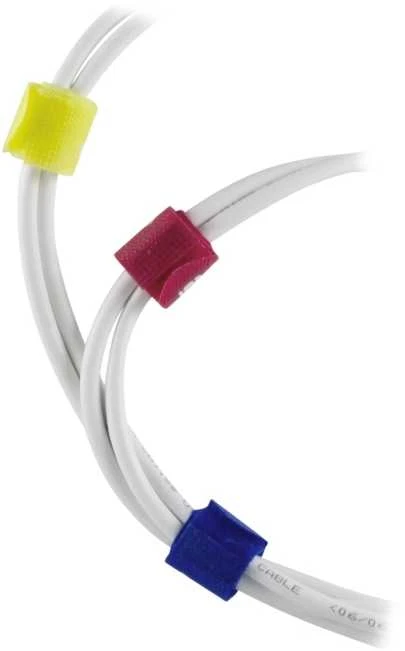 Kabelių rūšiavimo rinkinys DELTACO, Velcro juostelės skirtingų spalvų, 10 vnt pakuotė / CM03
