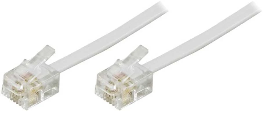 Deltaco Deltaco DEL-163F - 10m Telefonkabel RJ