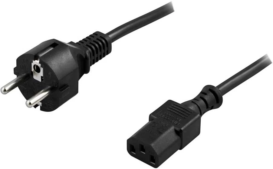 DELTACO kabelis, CEE 7/7 - IEC C13, 3m DEL-110M