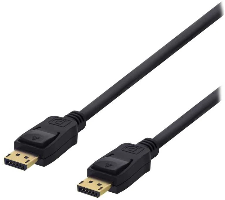 DisplayPort kabelio jungtys su fiksavimo mechanizmu