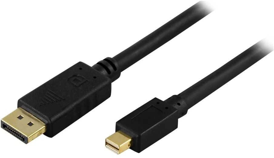 Deltaco DisplayPort į mini DisplayPort kabelis su auksinėmis jungtimis