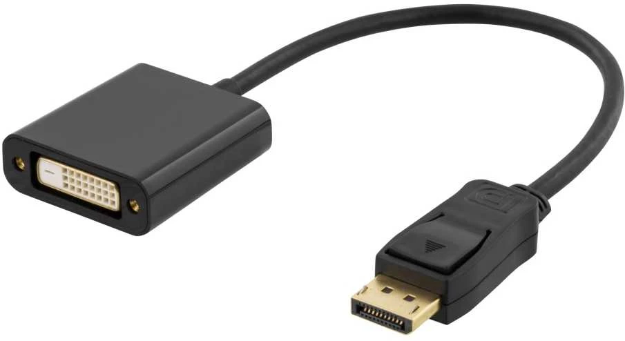 Deltaco DisplayPort į DVI adapteris, 20 cm laidas