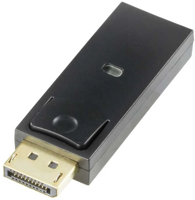 Goobay DELTACO DisplayPort į HDMI adapteris su garsu, „Full HD“ 60 Hz dažniu, 20 kontaktų – 19 kontaktų / DP-HDMI