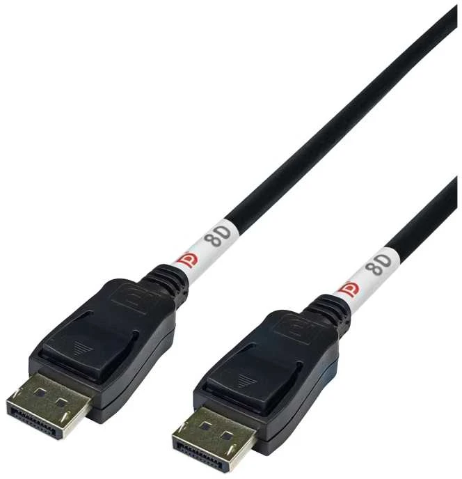 DisplayPort kabelis Deltaco DP80-1005 jungtys