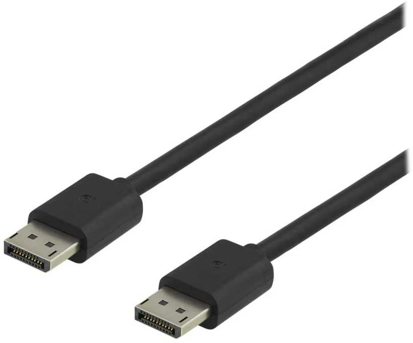 DELTACO 8K DisplayPort kabelis, DP 1.4, 7680x4320 60Hz, 1m, juodas DP8K-1010