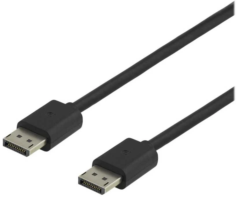 DELTACO 8k DisplayPort kabelis, DP 1.4, 7680x4320, 60 Hz, 1,5 m, juodas DP8K-1015