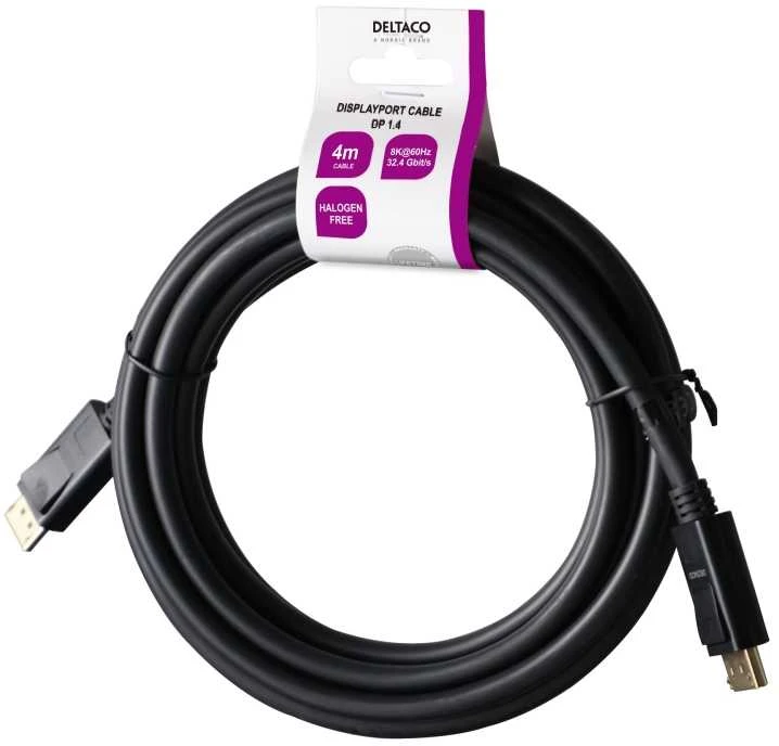 DisplayPort 1.4 laidas 4m su gamintojo etikete