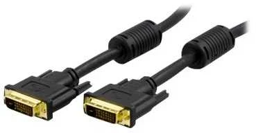 Inline DVI monitoriaus kabelis DELTACO Dual Link, DVI-D ha - ha, 3m / DVI-600B