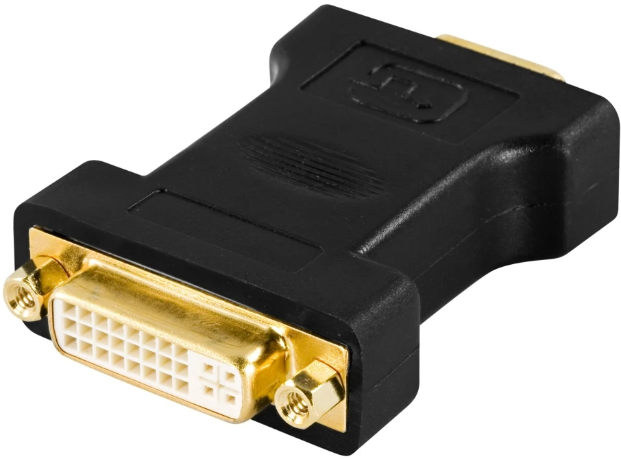 DELTACO DVI adapteris , DVI-I Single Link - VGA, 24 + 5 kontaktų ho - 15 kontaktų ha, / DVI-6