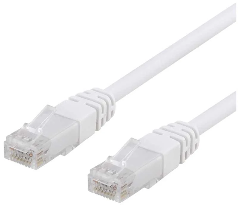 Deltaco U / UTP Cat6 kabelis, CCA, 10m, 250MHz EPZI baltas / TP-610V-CCA