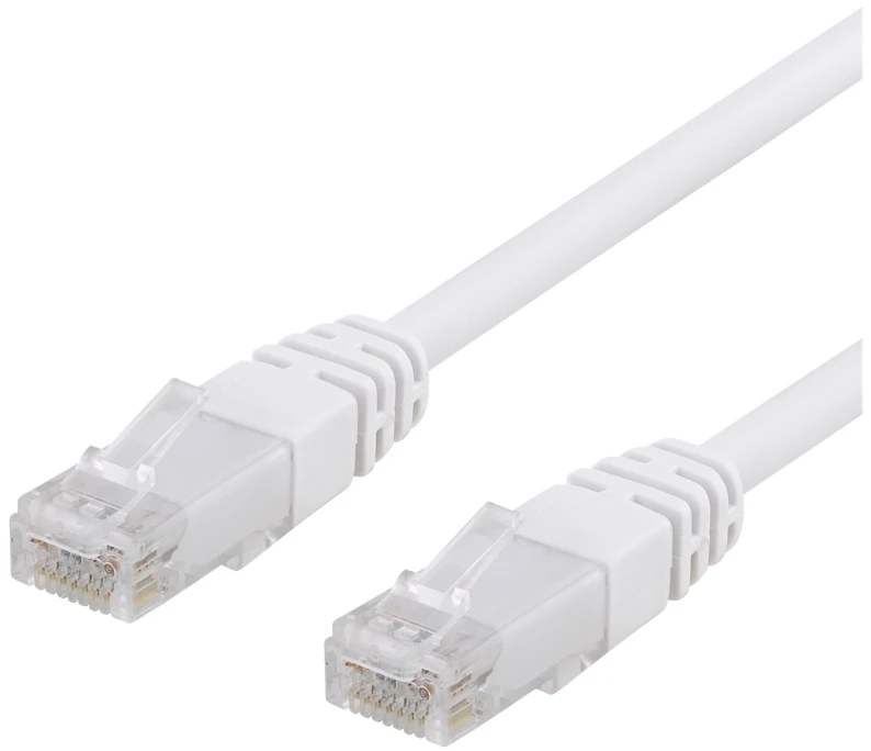 Deltaco U / UTP Cat6 kabelis, CCA, 0,5 m, 250 MHz EPZI baltas / TP-60V-CCA