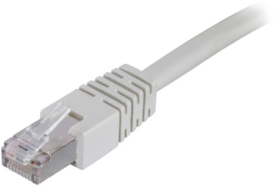 DELTACO F / UTP Cat6 patch kabelis 30m, LSZH, pilkas STP-630